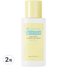 아동용 오가닉그라운드 리뉴얼 논나노 미네랄 선크림 SPF50+ PA++++, 2개, 50ml