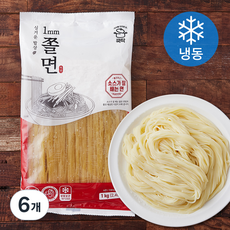 쿡탁 1mm 쫄면 (냉동), 1kg, 6개