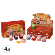 Pintoo 優利瑪 盲盒達摩拼圖 開運達摩, 24片, 4cm, 4組