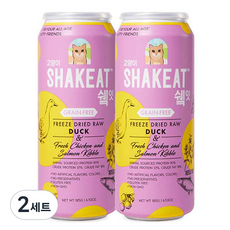 쉨잇 전연령용 캣 북어 동결건조 사료 2p, 오리, 185g, 2세트