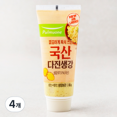 풀무원 다진생강 튜브, 80g, 4개
