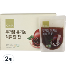 올가홀푸드 무가당 유기농 석류 한 잔, 140ml, 2개