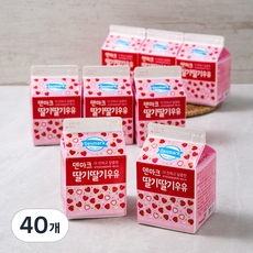 덴마크 딸기딸기 우유, 300ml, 40개