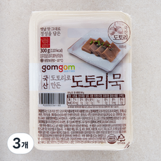 곰곰 국산 도토리로 만든 도토리묵, 300g, 3개
