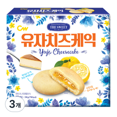 청우식품 유자치즈케익, 190g, 3개