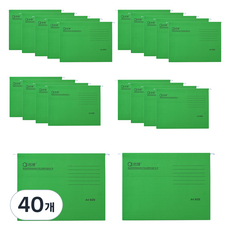 Gyecheob Madagumi掛式懸掛式辦公用文件夾 A4, 40個, 06 綠色