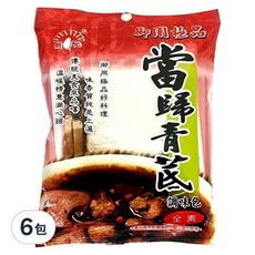 新光洋菜 當歸青茋調味包60g*6包入 | 藥膳湯底、溫潤滋補、家庭料理, 60g, 6包
