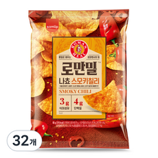 삼립 로만밀 나쵸 스모키 칠리, 65g, 32개