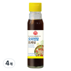 오뚜기 오리엔탈 드레싱, 4개, 215g