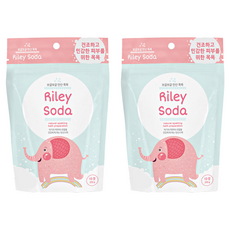 Riley Soda 孩童用高保濕碳酸沐浴錠, 200g, 2包