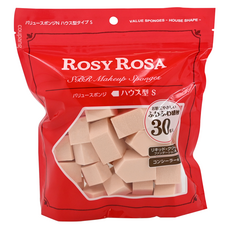 ROSY ROSA SBR 化妝海綿, 房屋型 S 30入, 液狀/霜狀粉底/遮瑕膏, 五角型, 1包
