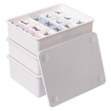 EZLIVING 內衣收納盒 1格+10格+15格, 1組