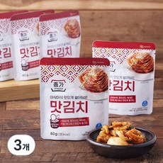 종가 투어 맛김치 5개입, 400g, 3개