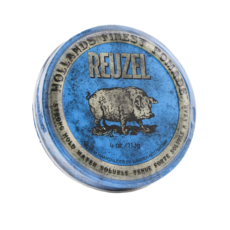 REUZEL 藍豬超強水性髮油 Blue Pomade, 113g, 輕鬆塑造男士油頭造型, 1罐