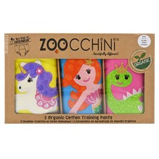 ZOOCCHiNi 有機棉兒童訓練褲 3件組，2-3歲, 精靈系, 1盒