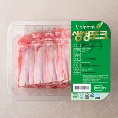 생생포크 한돈 무항생제 인증 1등급 등갈비 (냉장), 1000g, 1팩