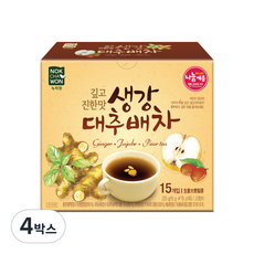 녹차원 생강대추배차, 15g, 15개입, 4개