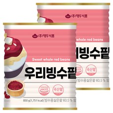 大豆食品 Woori Bingsu 紅豆, 850g, 2個