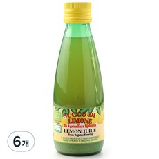 유로푸드 유기농 레몬쥬스, 250ml, 6개