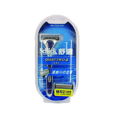 Schick 舒適牌 創4紀刮鬍刀組，含替換刀頭2個, 1組