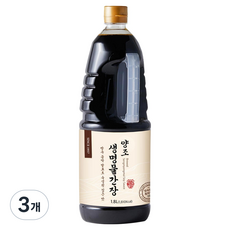 신앙촌 양조 생명 물간장, 1.8L, 3개