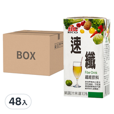 RICO 紅牌 速纖 纖維飲料 Set, 含膳食纖維 促進腸道蠕動, 160ml, 48入