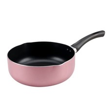 cook power 鍋寶 亮彩不沾湯鍋 22cm, 高導熱合金鍋身, 雙開口尖形鍋嘴設計, 玫瑰金, 1個