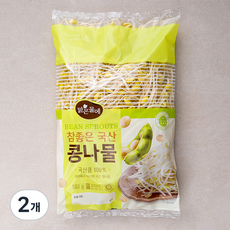 무농약 인증 맑은물에 참좋은 국산콩나물, 500g, 2개 - 킁