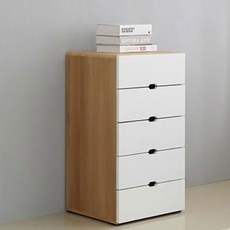 제이디퍼니처 로미 서랍장, 아카시아화이트, 5단 아카시아화이트, 5개