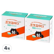  닥터펠리스 반려동물 영양제 포캣파우더 솔루션 헤어볼 먹이퍼즐 15p, 닭가슴살, 30g, 4개 