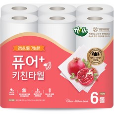 헬로 퓨어플러스 키친타올, 110매,