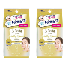 Bifesta 碧菲絲特 濃妝即淨卸妝棉, 40張, 2包