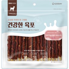 굿데이 강아지 건강한 육포 우유스틱 껌 300g, 오리가슴살 + 우유 혼합맛, 1개