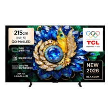 TCL 4K QD Mini LED 초슬림 프리미엄 TV, 85A400M, 방문설치, 스탠드형, 215cm(85인치)