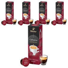 Tchibo 香醇義式濃縮咖啡膠囊 Cafissimo咖啡機適用, 7.5g, 10顆, 5盒