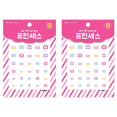 에이프릴 코리아 마이리틀 프린세스 키즈 네일스티커, P003K 살랑살랑 봄바람, 2개 P003K 살랑살랑 봄바람, 2세트