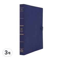 인디 가띠 O링 바인더 파일 3공, 네이비, 3개