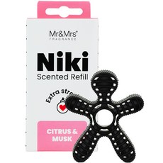 Mr&Mrs Niki汽車芳香劑補充包 12g, Citrus musk, 1個