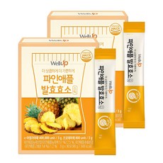 WellUp 鳳梨酵素粉隨身包 30條入, 90g, 2盒