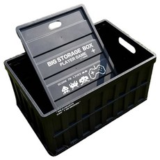 오토크루 카고 컨테이너 대용량 트렁크 정리함 AC-T01, 블랙