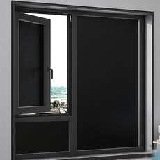 靜電磨砂 防窺不透光防水玻璃貼 (寬度60cm), 黑色, 1捲