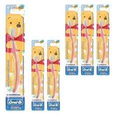 오랄비 스테이지스 영유아 푸 칫솔 1단계, 랜덤 발송, 2개입, 3개