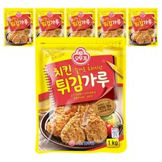 오뚜기 치킨 튀김가루, 1kg, 6개
