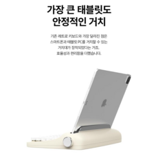 엑토 레트로 미니 블루투스 멀티페어링 무선 텐키리스 키보드, 아이보리, B303