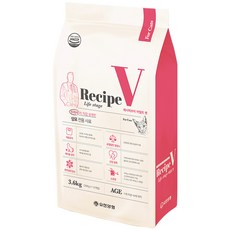 유한양행 Recipe V 고양이 연령별 맞춤식사료, 어덜트, 3.6kg, 1개
