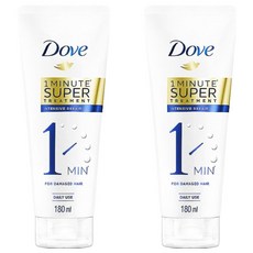 Dove 多芬 一分鐘深層修護護髮精華 180ml，深層修護 針對染燙受損及分叉髮質, 2條