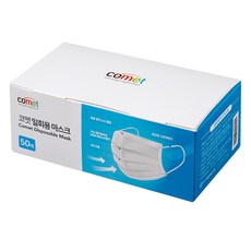 쿠팡 브랜드 - 코멧 일회용 마스크 화이트, 50개입, 1개