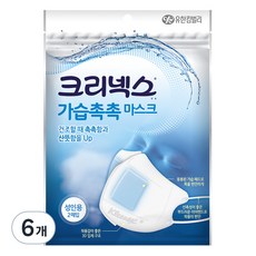 크리넥스 가습촉촉 입체마스크, 2개입, 6개
