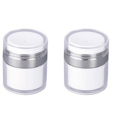 MONACO OLIVE 按壓式真空空氣罐化妝品乳霜小分裝容器 15ml, 單色, 2個