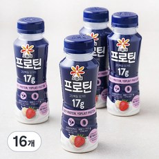 요플레 프로틴 딸기바나나, 210ml, 16개
